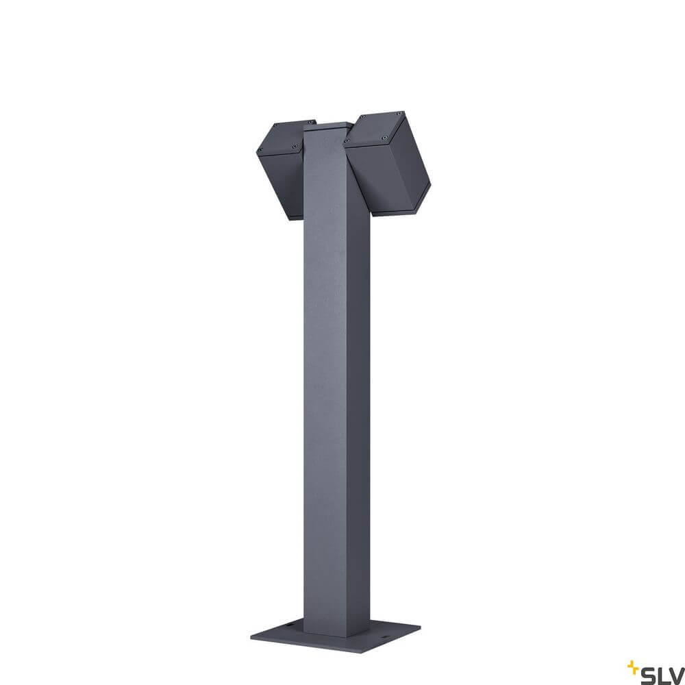 Theo Pathlight Double QPAR51 Anthrazit – moderne Außenleuchte aus anthrazitfarbenem Metall.