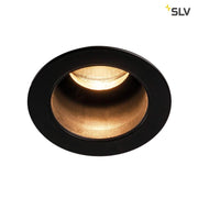 Triton Mini LED Einbauleuchte Schwarz - schwarze LED-Einbauleuchte mit warmweißem Licht und geringer Einbautiefe