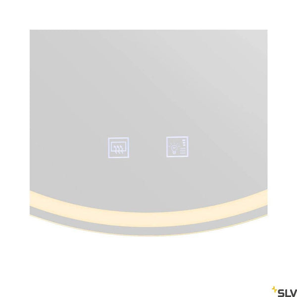 Trukko LED mirror light bathroom mirror Ø 60cm with anti-fog technology and dimmable lighting for wall mounting.