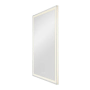 Trukko LED bathroom mirror mirror light CCT in a rectangular shape with dimmable light and anti-fog technology.