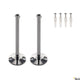 Umlenker für NV-Seilsystem chrom 2 Stk. 16cm, Set mit zwei langen Umlenkern und Schrauben.