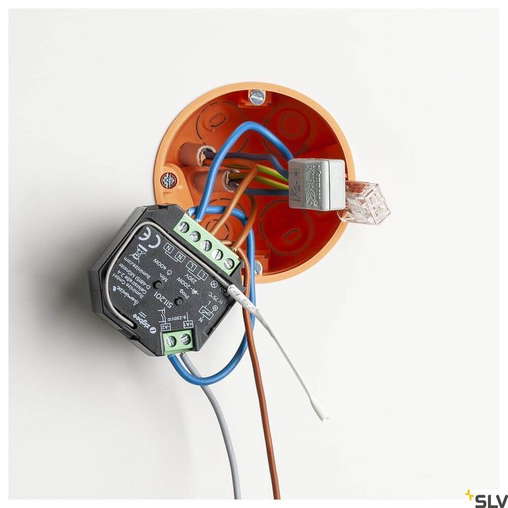 Valeto Dimmmodul - Anschluss und Verkabelung für dimmbare Beleuchtung in der Elektroinstallation.