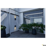 Vilua II Aplique LED antracita 3000K IP54 100° 810lm