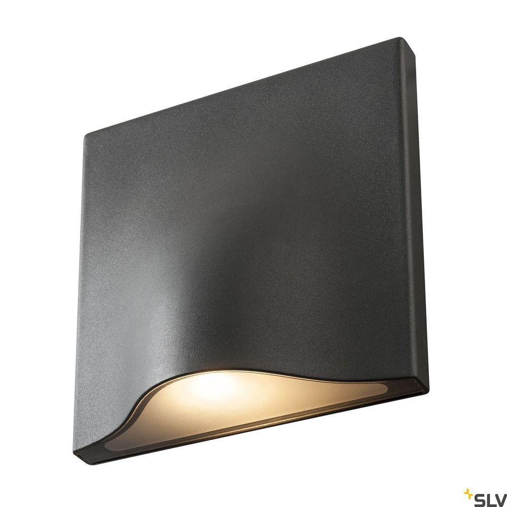 Vilua II Aplique LED antracita 3000K IP54 100° 810lm