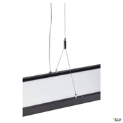 Suspension Worklight LED 120 cm Dali avec suspensions modernes pour postes de travail sur écran.