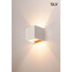 Solid Cube Wandleuchte QT14 Grau - moderne UP/DOWN Wandleuchte in kubischem Design und Betonoptik.