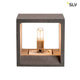 Solid Cube Wandleuchte QT14 Sandstein mit kubischem Design und G9 Leuchtmittel.