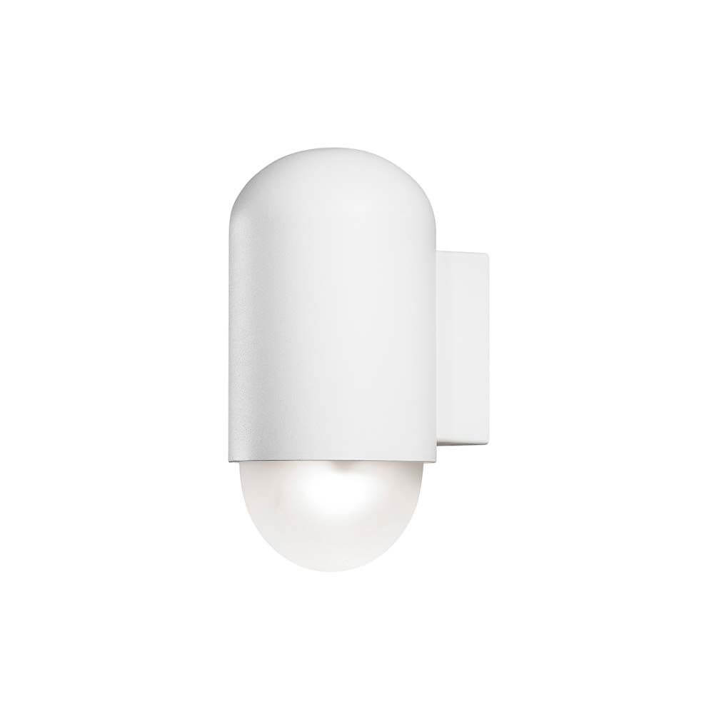 Sassari LED Außen-Wandleuchte 280lm , 3000K Weiß, opales Echtglas - elegante Außenbeleuchtung.