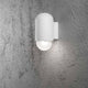 Sassari LED Außen-Wandleuchte 280lm , 3000K Weiß, opales Echtglas an einer Wand installiert