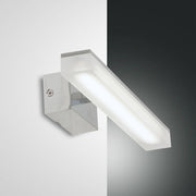 Applique Saura LED IP44 450 lm chromée - élégante et moderne lampe murale avec classe de protection IP44.