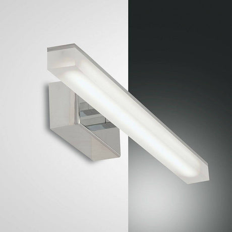 Saura LED Wandleuchte IP44 900lm Verchromt, elegante LED Spiegel- und Bilderleuchte mit IP44 Schutzklasse.