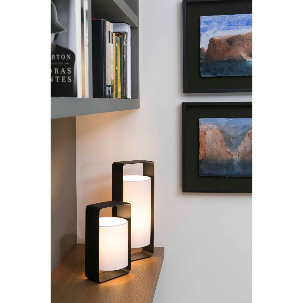 Lampe de tablette parapluie lula noir, blanc