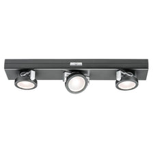 Schrankleuchte LED Rotate 3er-Spot Dimmbar batteriebetrieben mit schwenkbaren Spots für optimale Ausleuchtung.