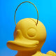 Schwimmfähige Akku-LED-Lampe Duck-Duck XL Gelb
