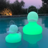 Schwimmfähige Akku-LED-Leuchte Duck-Duck S Gelb  Smart and Green   