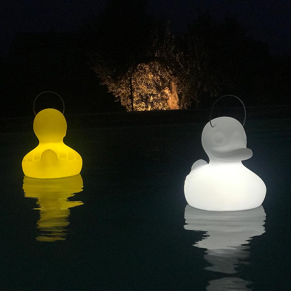 Wevenbare batterij LED-lamp Duck-Duck S Wit