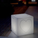 Schwimmfähiger Akku-LED-Lichtwürfel The Love