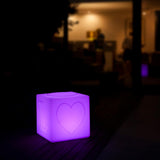 Schwimmfähiger Akku-LED-Lichtwürfel The Love