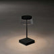 Scilla LED Akku Tischleuchte mit dimmbarer Helligkeit, IP54, USB aufladbar, 2700 und 3000 Kelvin Lichttemperatur.
