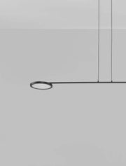 Scope LED Pendelleuchte 2-flammig 3000K in Schwarz mit linearem Design und sanftem, blendfreiem Licht