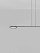 Scope LED Pendelleuchte 2-flammig 3000K in elegantem Schwarz, minimalistisches Design.