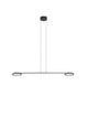 Scope LED Pendelleuchte 2-flammig 3000K in elegantem Schwarz mit minimalistischen Design.
