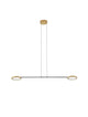 Scope LED Pendelleuchte 2-flammig 3000K in elegantem Schwarz mit minimalistischer Form.