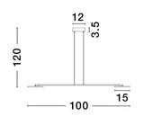 Scope LED Pendelleuchte 2-flammig 3000K