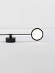 Scope LED Wandleuchte 2-flammig 3000K in modernem Design mit rundem Lampenschirm.