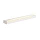 Sedo LED 14 Wandleuchte eckig Weiß Glas satiniert mit satiniertem Glas und Aluminium