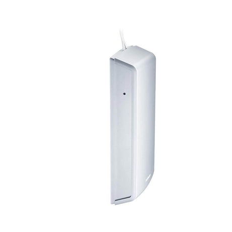 Cable system transformer 230V - 12V max. 60W Chrome matte in white, ideal for flexible mounting options on wall or ceiling.