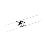 Seilsystem Mac II Basis-Set 5-flammig in Schwarz-Matt, ideal für individuelle Raumgestaltung.