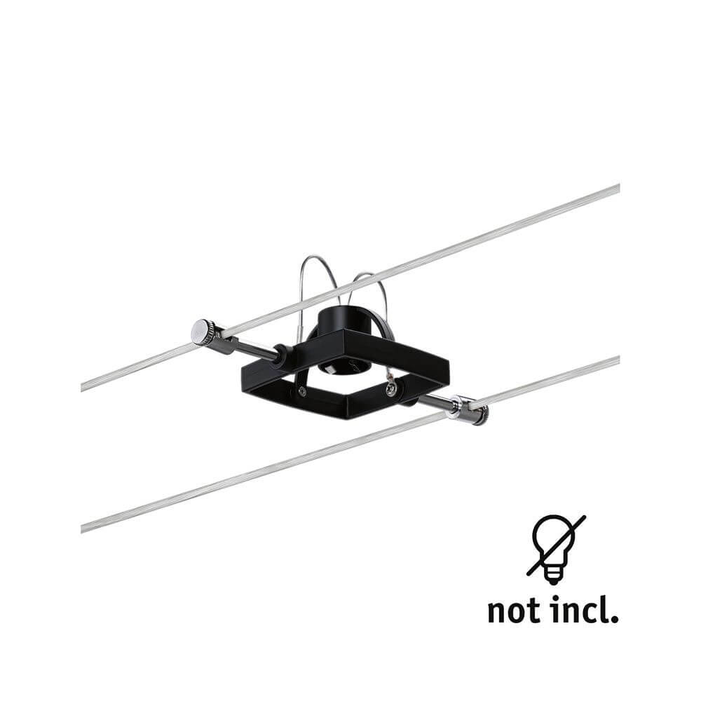 Seilsystem Mac II Einzelspot Strahler Schwarz