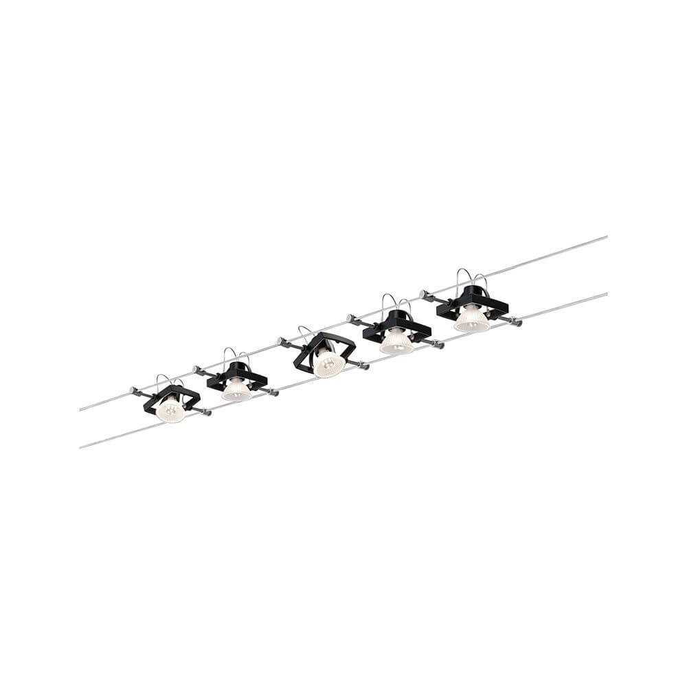 Seilsystem Mac II Einzelspot Strahler Schwarz