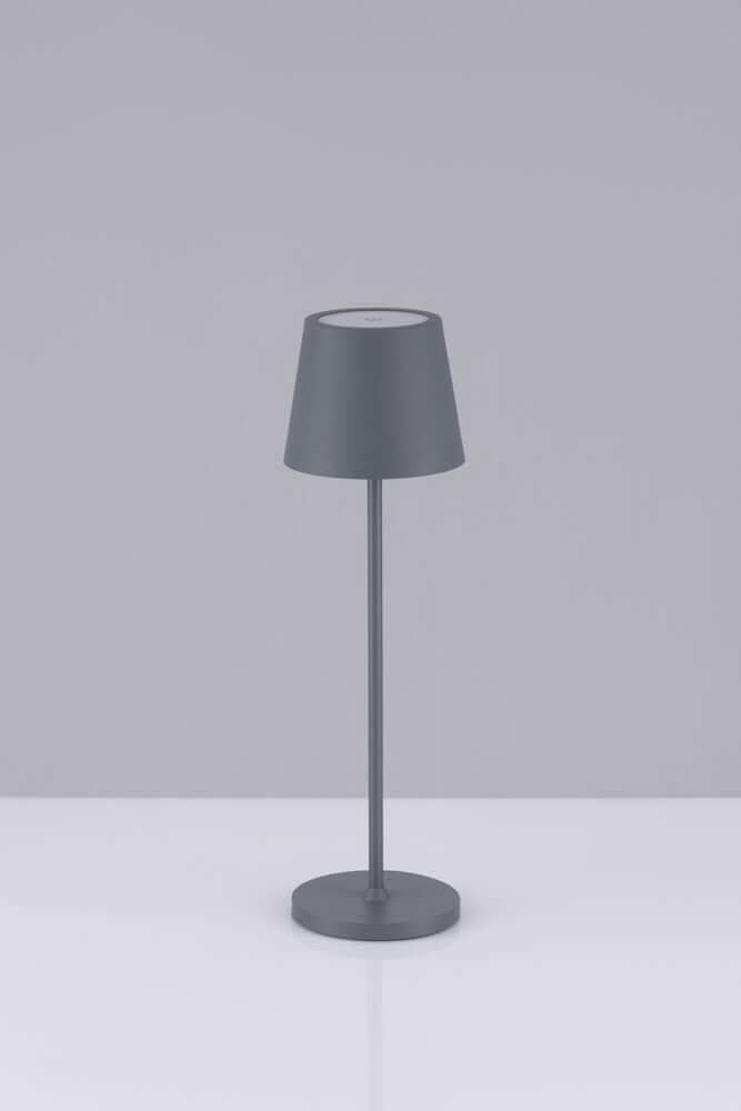 Seina LED Außentischleuchte 3000K IP54 in Basalt Grau, modernes Design für Innen- und Außenräume.