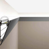Seitliche Abdeckung 200cm Alu-eloxiert für Aufbau-Wandprofil schräg
