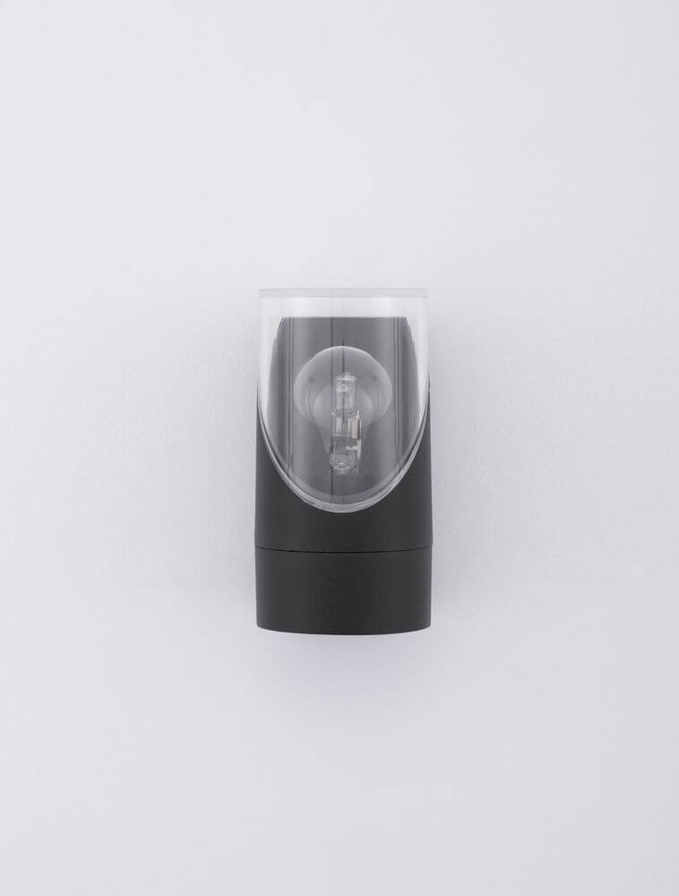 Selena Außenwandleuchte E27 Ø 9cm Anthrazit IP65 in modernem Design mit robustem Aluminium