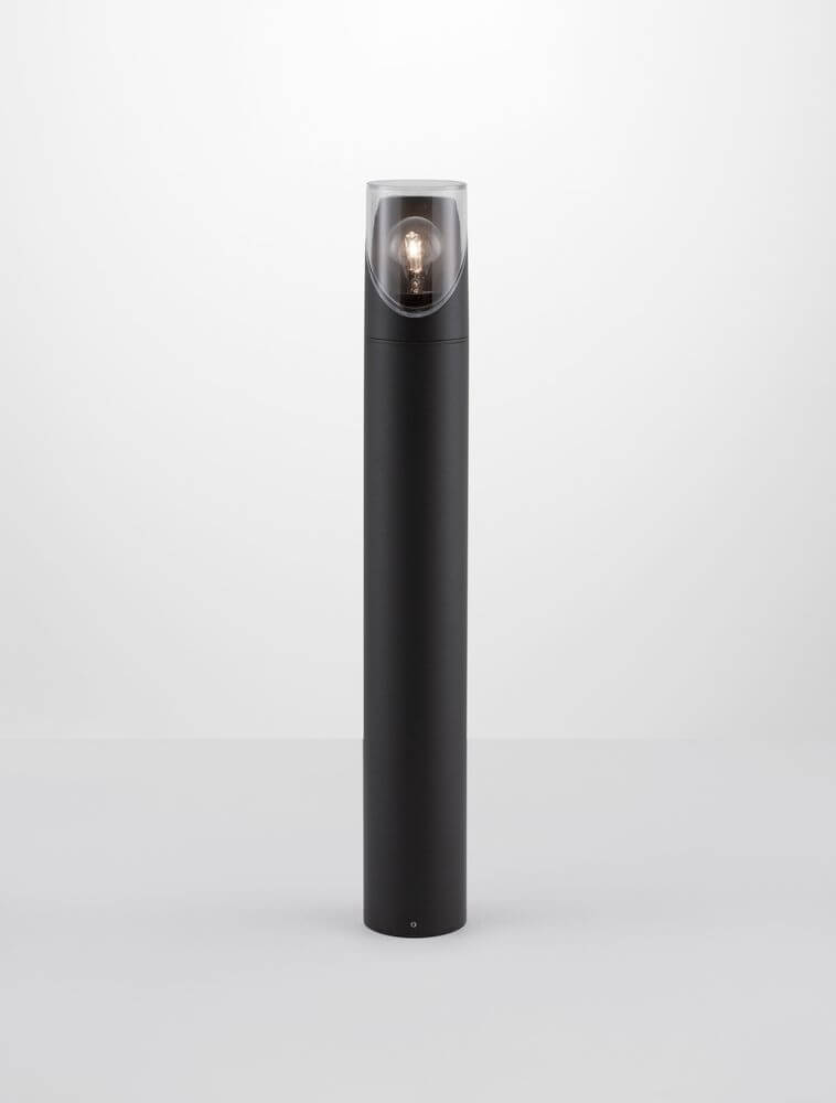 Selena Außenwegeleuchte E27 Ø 9cm Anthrazit IP65 in schlichter Design-Optik mit robustem Aluminium.