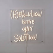 Seletti (R)Evolution is the only Solution LED-Leuchtschild 70x70cm