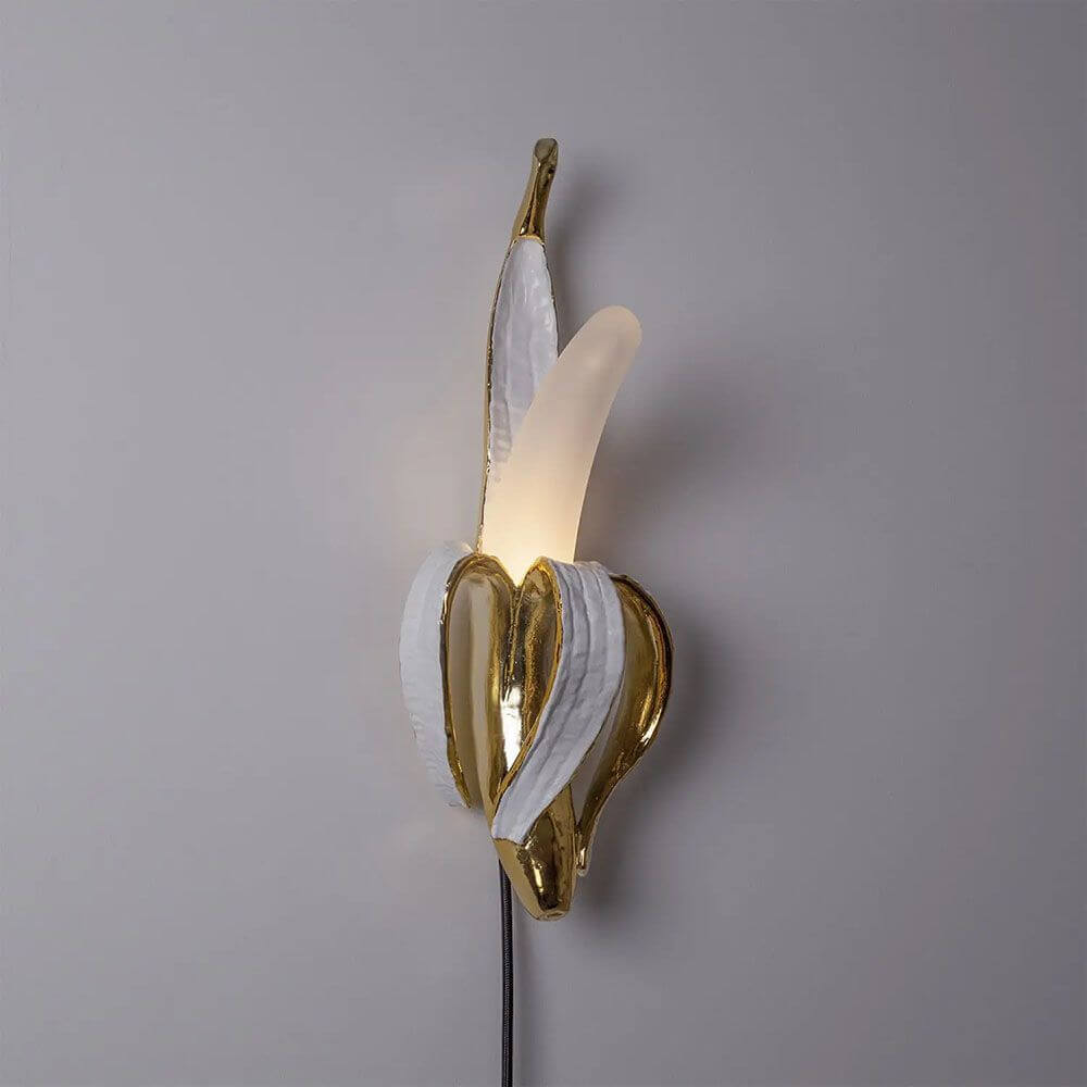 Seletti Banana Phoey Table Lamp Gold -Colored