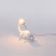 Seletti Chameleon Still LED-Tischleuchte USB Weiß – weiße Chamäleon-Lampe mit Leuchtmittel am Schwanz, Designer Marcantonio Raimondi Malerba