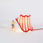 Seletti Circus Bruno Tischlampe Mehrfarbig Default Title, Zirkus-Lampenschirm mit clownartigem Design