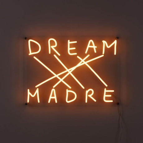 Seletti Dream-Madre LED-panneau 52x38cm objet d’art lumineux en acrylique-silicone de Nico Vascellari en orange chaud