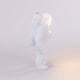 Seletti Flashing Starman LED-Tischlampe dimmbar Warmweiß - weißer Astronauten-Lampion aus Harz mit warmweißem, dimmbarem LED-Licht