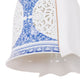 Seletti Hybrid Hängeleuchte Porzellan mit blauem Ornamentmuster und filigranen Durchbrüchen aus feinem Porzellan