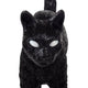 Seletti Jobby The Cat LED-Dekoleuchte dimmbar schwarze Resin-Katzenleuchte mit leuchtenden Augen, detailreiches Designobjekt