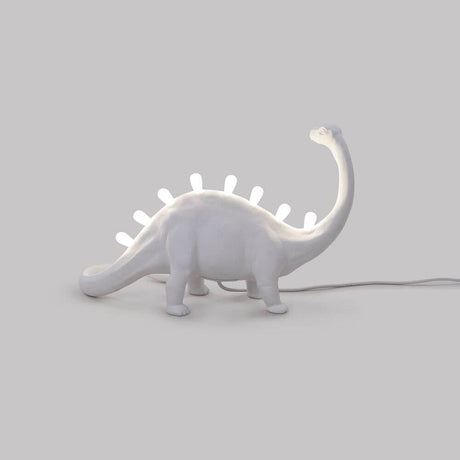 Seletti Jurassic Bronto LED-lampa stołowa USB Biała 