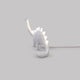 Seletti Jurassic Bronto LED-Tischlampe USB Weiß – weiße Brontosaurus-LED-Tischlampe aus Kunstharz, USB betrieben, dekoratives Nachtlicht