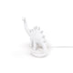 Alt Tag: Seletti Jurassic Bronto LED-Tischlampe USB Weiß aus Kunstharz, weißer Brontosaurus Tischleuchte mit USB-Kabel
