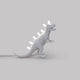 Seletti Jurassic Rex Tischleuchte USB weiße T-Rex Nachbildung aus Harz mit integrierten LEDs im Rücken und Maul